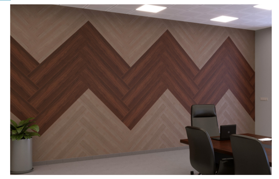 EchoDeco Acoustic Panel Woodgrain Tiles