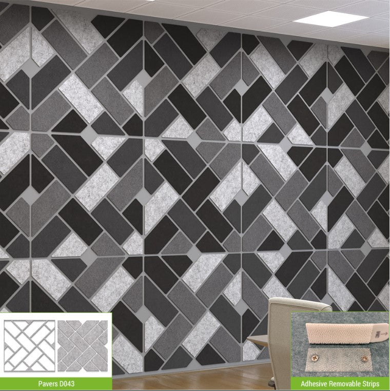 EchoDeco Acoustic Mosaic Wall Tiles