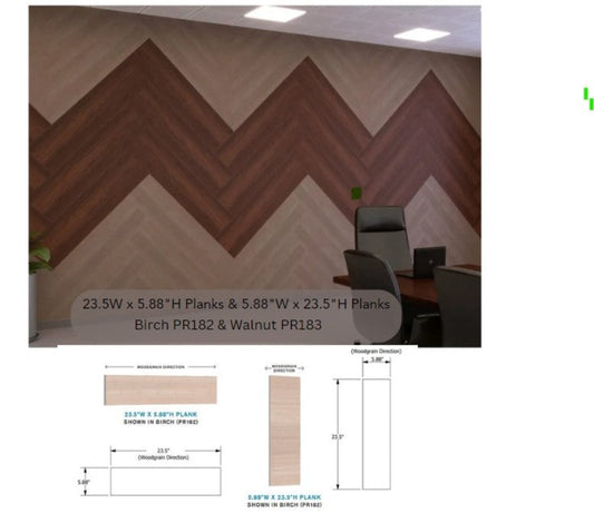 EchoDeco Acoustic Panel Woodgrain Tiles