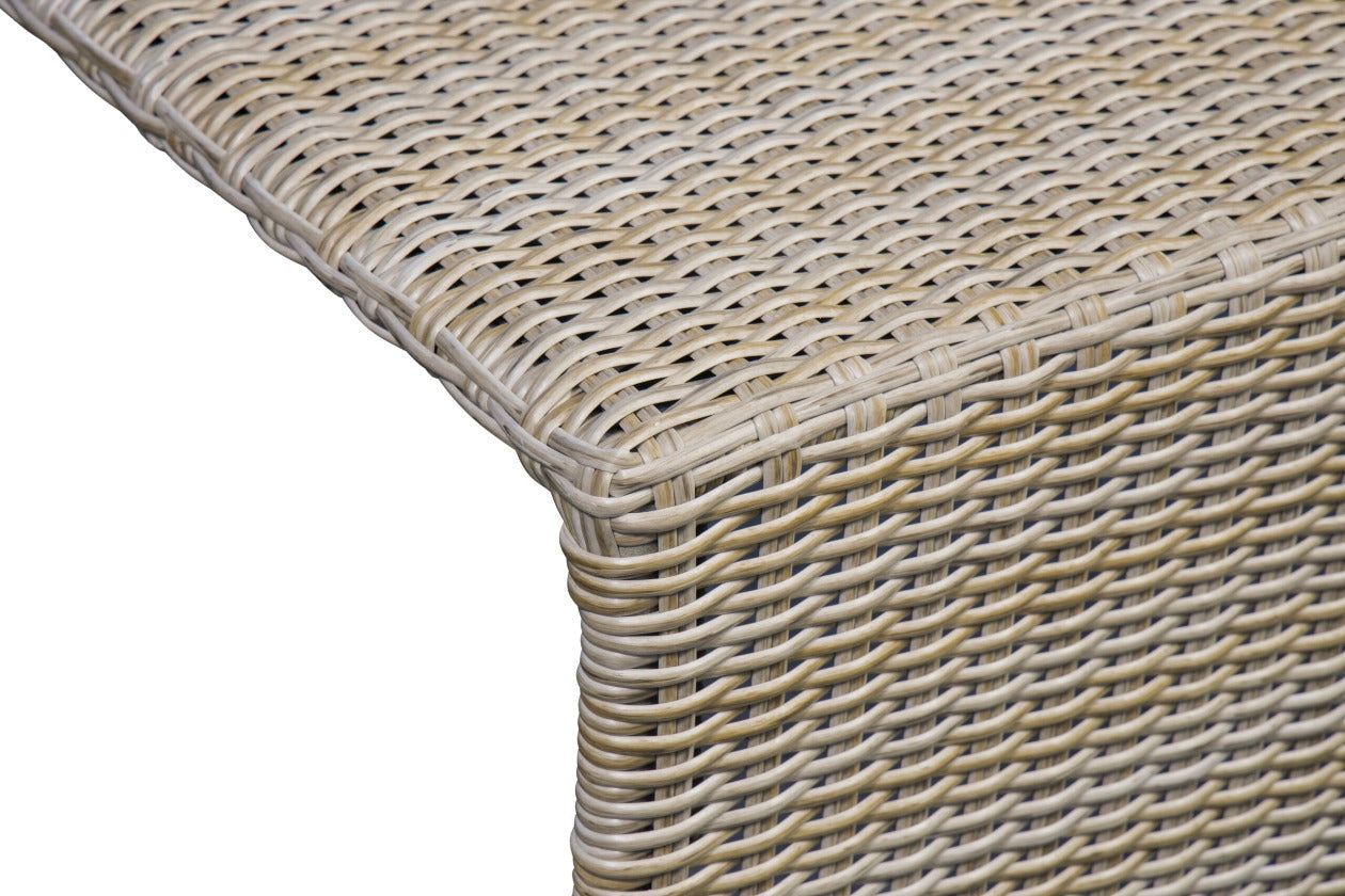 Outdoor 5 Piece Sofa Set Brown Wicker