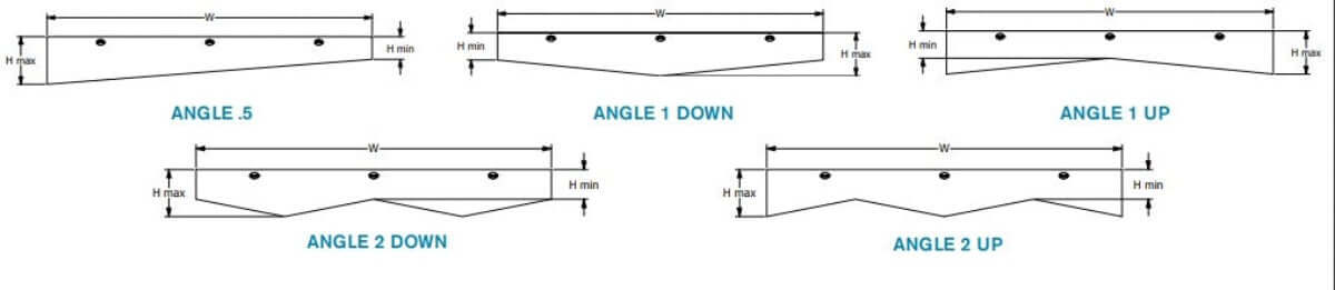 Echodeco 3/4" Acoustic Ceiling Baffles-Angle Design 48-96"W