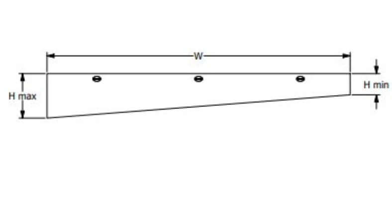 Echodeco 3/4" Acoustic Ceiling Baffles-Angle Design 48-96"W
