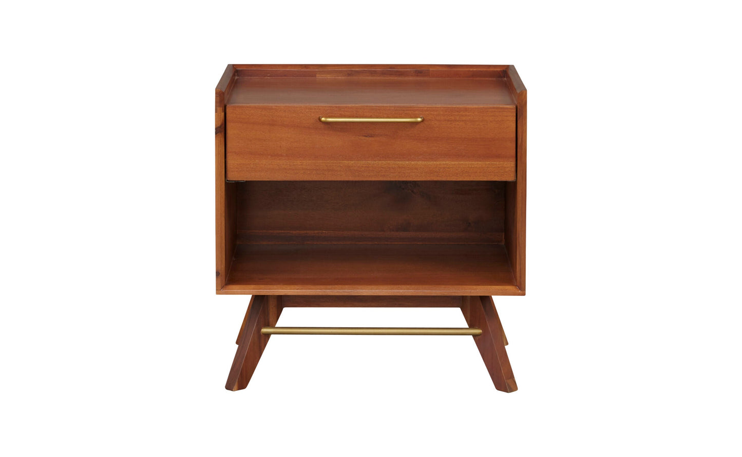 Denali 1-Drawer Nightstand Acacia Wood DNLI-3820