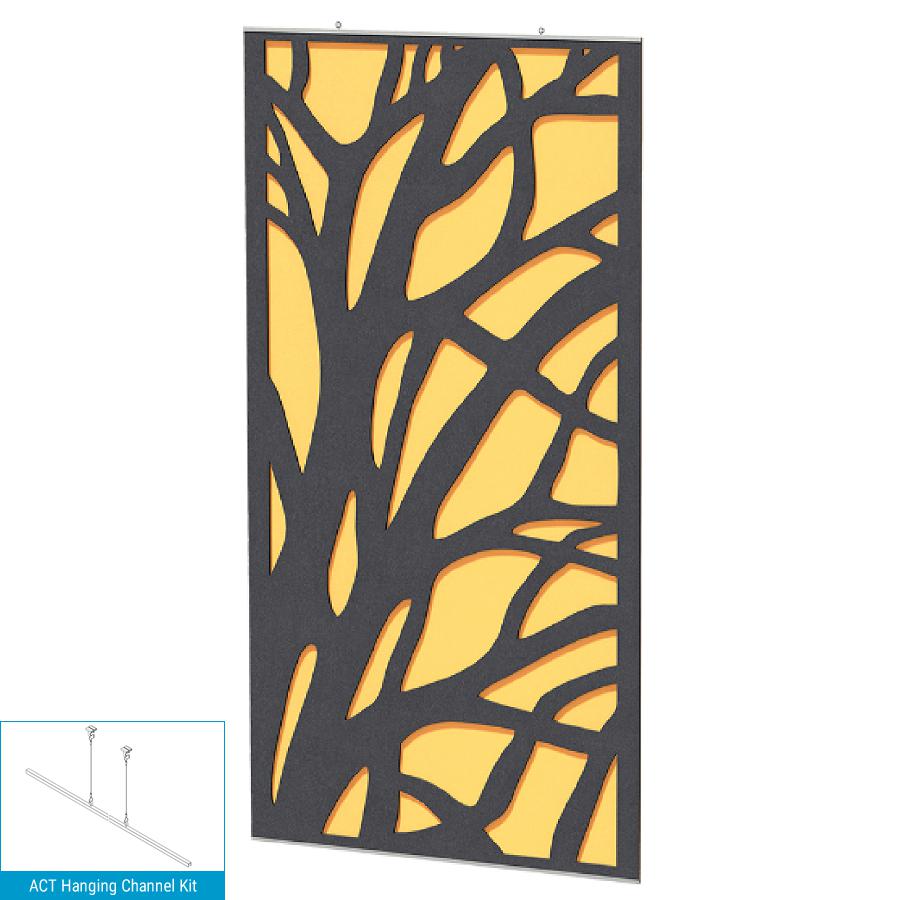 EchoDeco 85% Acoustic Wall Panel Divider  47"W X 47"H