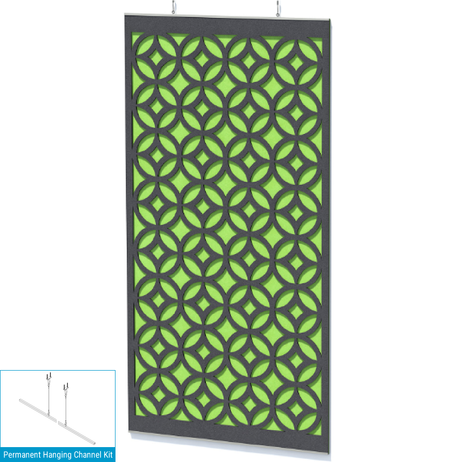 EchoDeco 85% Acoustic Wall Panel Divider  47"W X 47"H