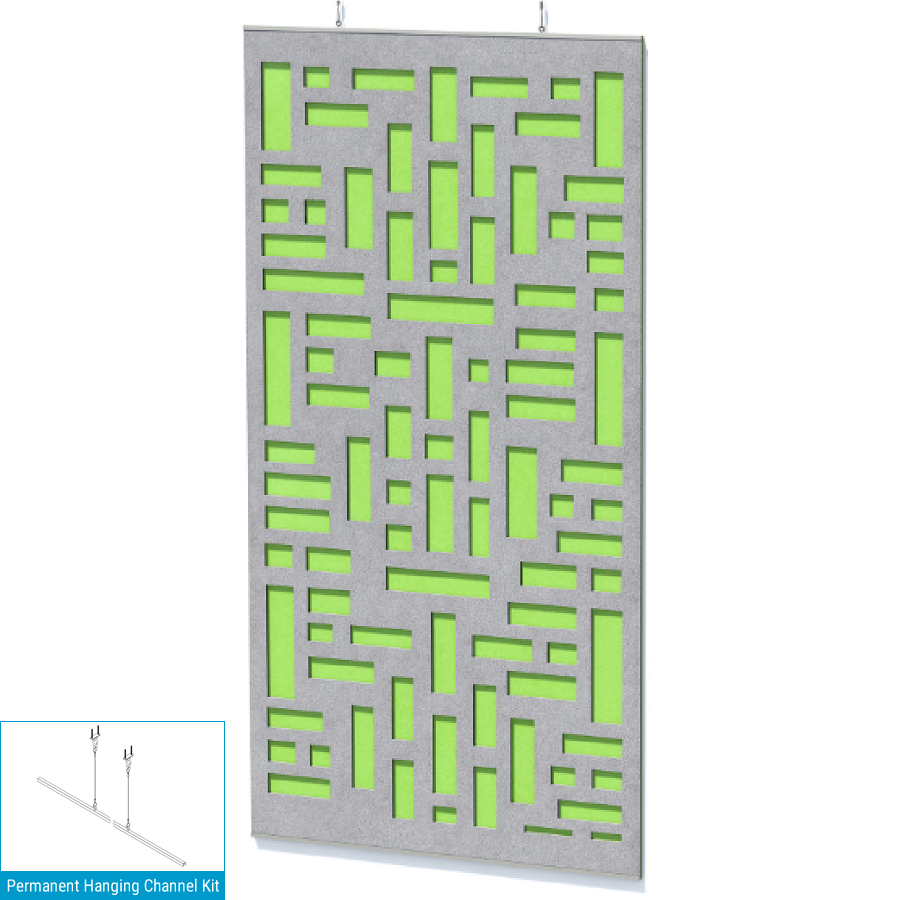 EchoDeco 85% Acoustic Wall Panel Divider  47"W X 47"H