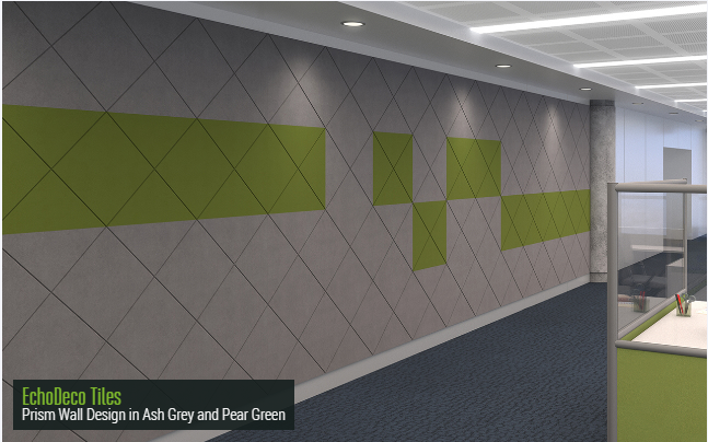 EchoScape Green Apple Acoustic Wall Tiles 23.5"W (Qty. 8 Tiles)