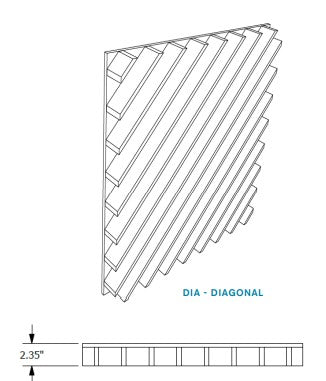 EchoDeco Acoustic Blade Wall Tiles Highly NRC Rate