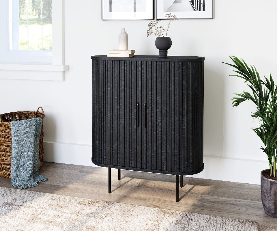 Nola Stylish Sideboard Cabinet  in Black Oak