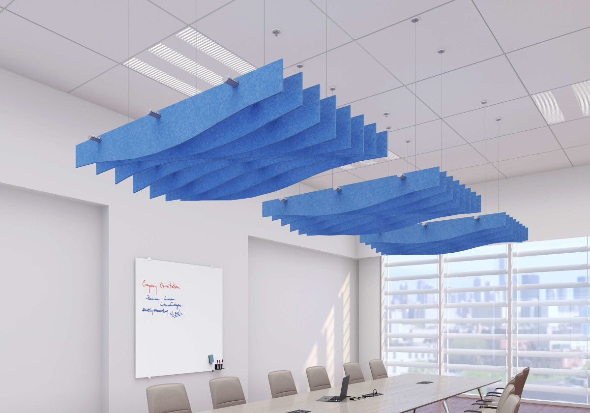 Echodeco Acoustic Ceiling Baffles 3/4" Thick 48"W x 60"D - EGYR Desk