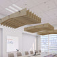 Echodeco Acoustic Ceiling Baffles 3/4" Thickness 60"W x 48"D -egyr desk