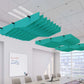 Echodeco Acoustic Ceiling Baffles 3/4" Thickness 60"W x 48"D -egyr desk 