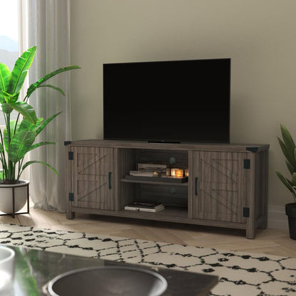 Charlotte Modern Farmhouse Barn Door Sideboard