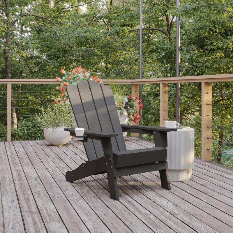 Newport Adirondack Patio Chair with Cupholder