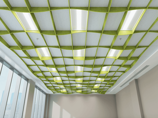 On The Grid Acoustic Ceiling Magnetic Baffles - Sound Absorb Panel