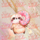 Donut Love Sloths Decal Sticker Set