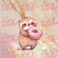 Donut Love Sloths Decal Sticker Set