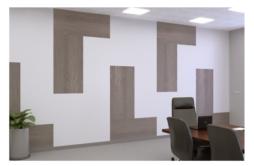 EchoDeco Acoustic Panel Woodgrain Tiles