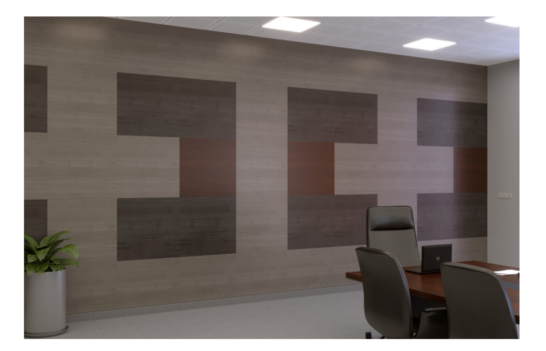 EchoDeco Acoustic Panel Woodgrain Tiles