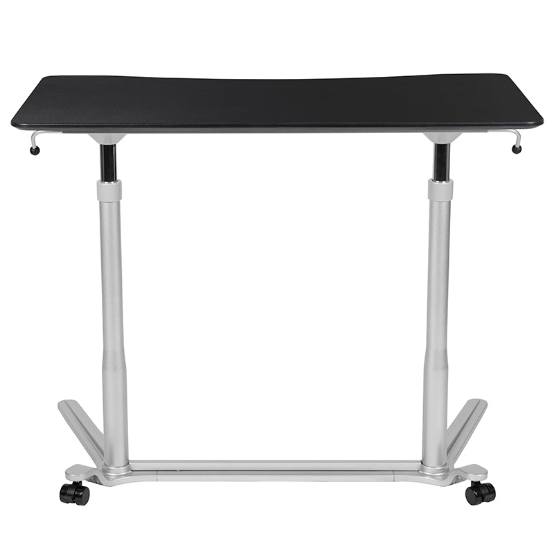 NAN-IP-6-1-BK-GG  Pneumatic Height Adjustable Stand Up  Desk - egyr Desk