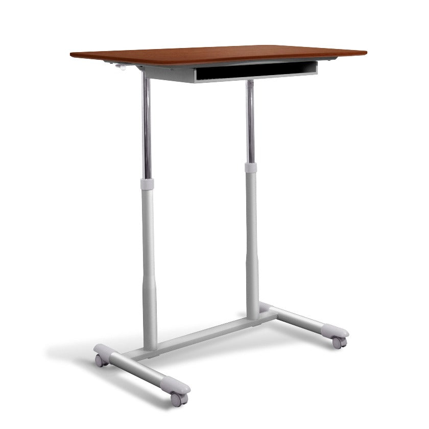 Pneumatic Mobile Adjustable Height Desk with Storage 205