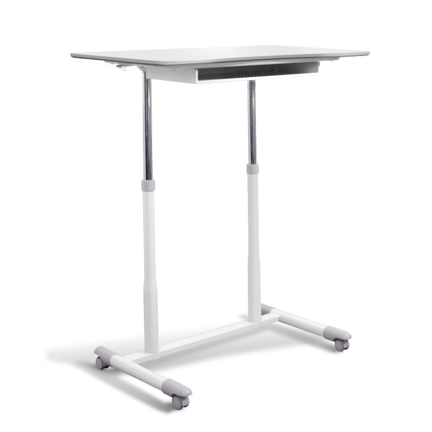 Pneumatic Mobile Adjustable Height Desk with Storage 205