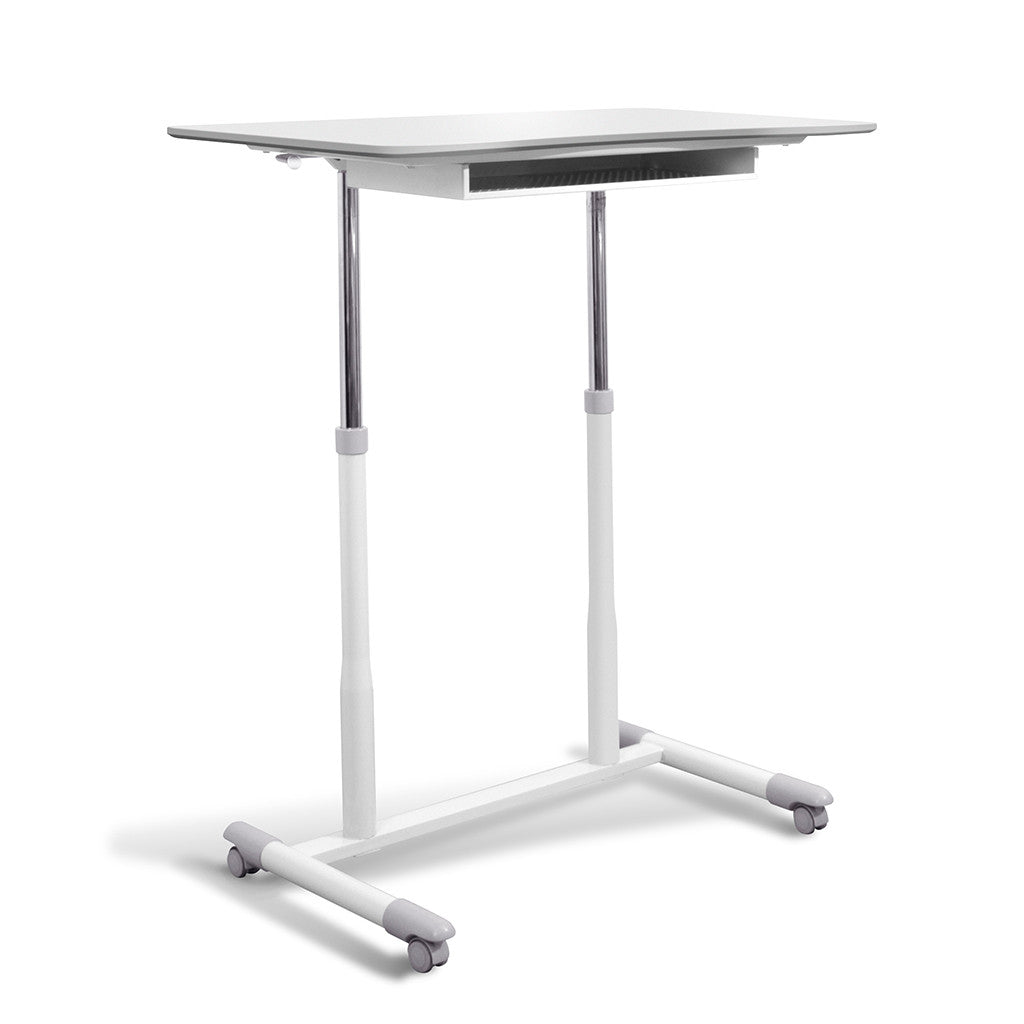  205 Pneumatic Mobile Adjustable Height Desk with Storage 
