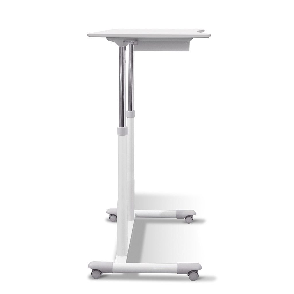 205 Pneumatic Mobile Adjustable Height Desk with Storage