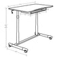  205 Pneumatic Mobile Adjustable Height Desk with Storage