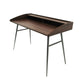 260-Brown Home Writing Desk with Top Shelf