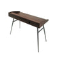 260-Brown Home Writing Desk with Top Shelf