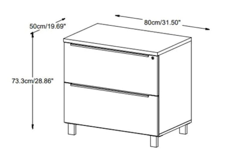 Kalmar 2-Drawer Lateral Filing Cabinet 32"W x 29"H