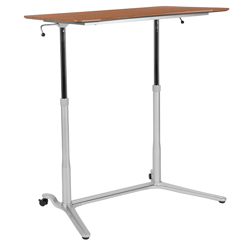 NAN-IP-6-1-CH-GG  Pneumatic Height Adjustable Stand Up  Desk - Egyr Desk