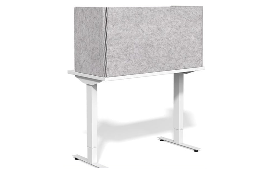 EchoWrap Enclave 90% Acoustic Desk Divider U- Panel