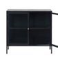 Carmel Sideboard in Black Glass Door