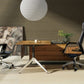 90 Degree Executive Desk with Credenza Return