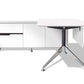 Executive Desk with Return Filing Cabinet