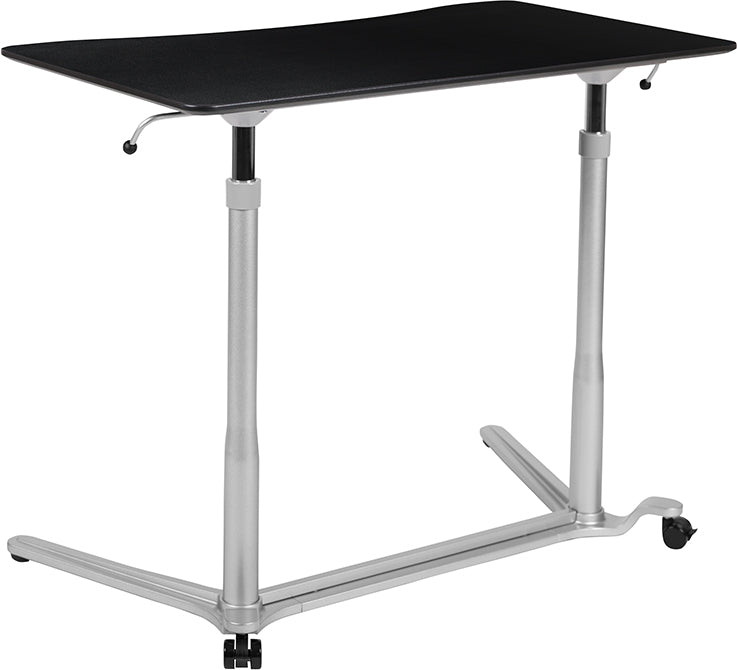 NAN-IP-6-1-BK-GG  Pneumatic Height Adjustable Stand Up  Desk - egyr Desk