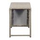 Outdoor 5 Piece Sofa Set Brown Wicker 