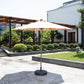 Outdoor Hanging Umbrella with LED Lights  9 and 10 Feet