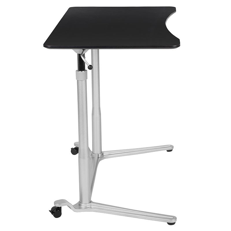 NAN-IP-6-1-BK-GG  Pneumatic Height Adjustable Stand Up  Desk - egyr Desk