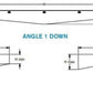 Echodeco 3/8" Acoustic Ceiling Baffles-Angle Design 48-96"W