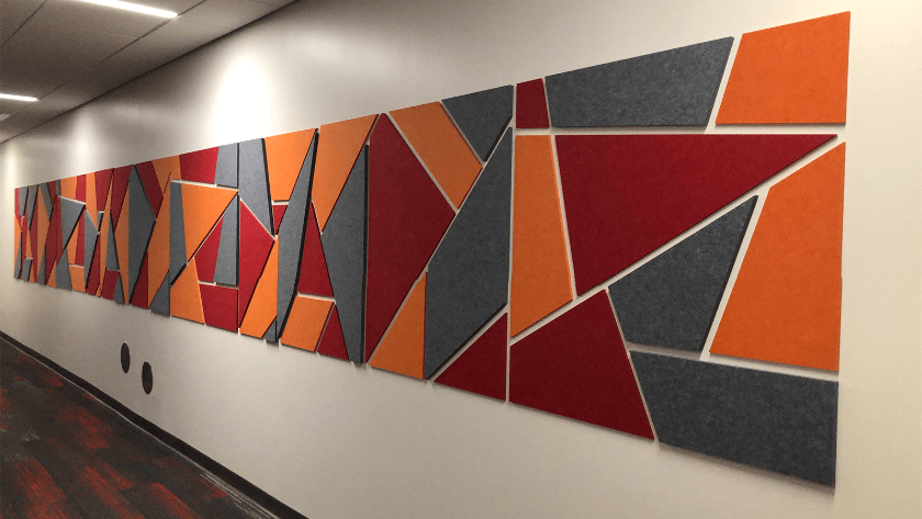 EchoDeco 85% Acoustic Wall Tile Trapezoid & Square Shapes