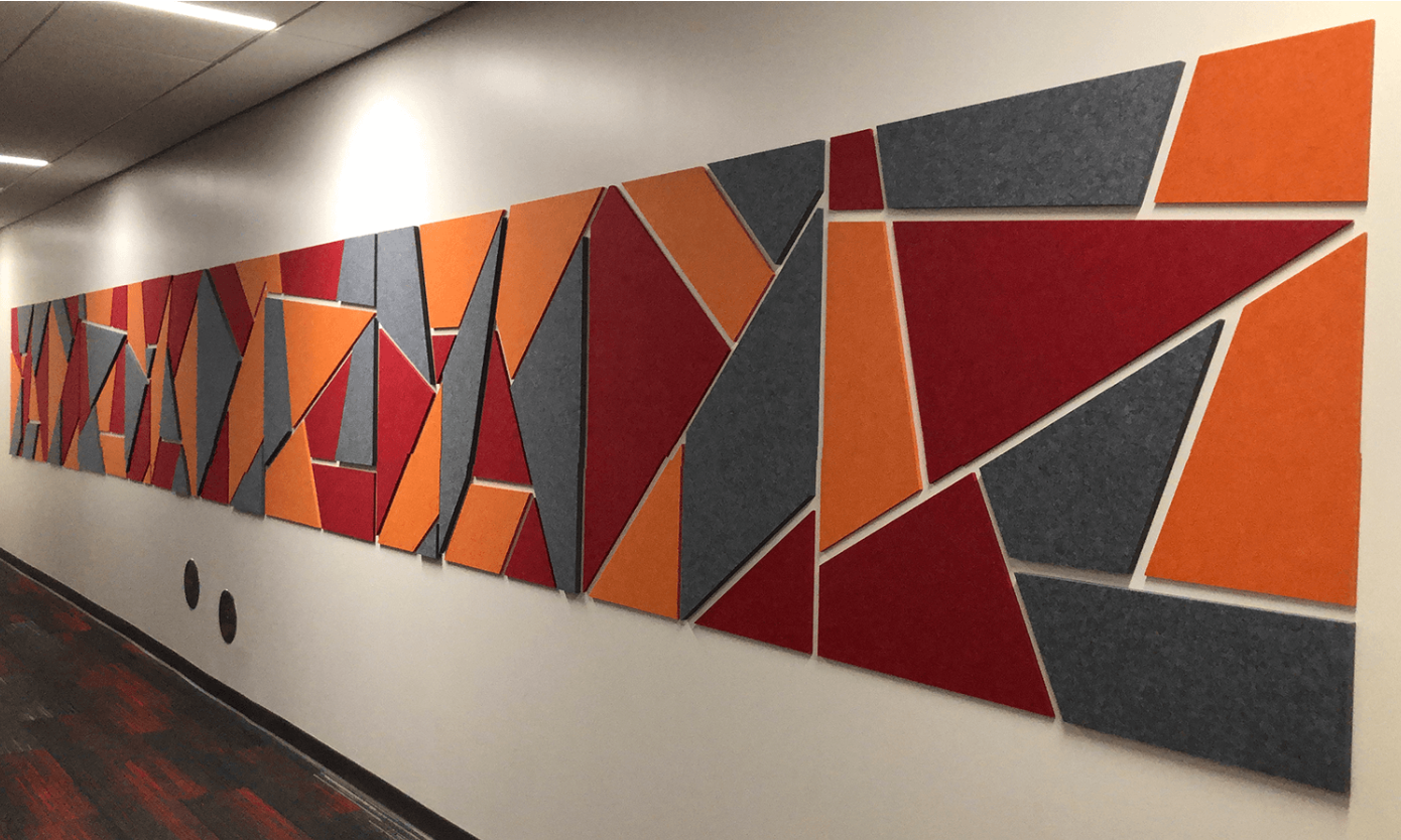 EchoDeco 90% Acoustic Wall Tile Parallelogram shapes 12" & 24"