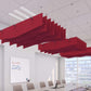 EchoDeco 3/4" Acoustic Ceiling Baffles Angle Design - egyr desk 