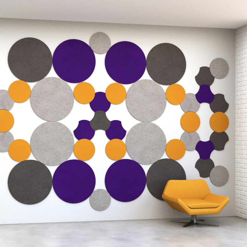 EchoDeco 85% Acoustic Wall Tile Parallelogram Shapes 12" & 24"