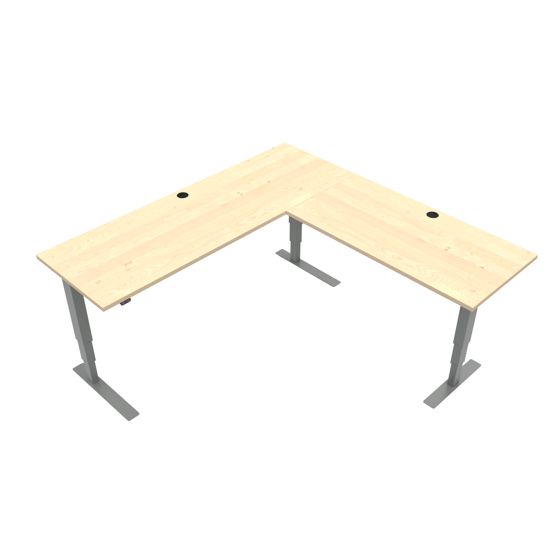 Conset 90 Degree Corner Standing Desk  70" 