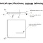 Conset Melamine Tabletop Rectangular 47 to 70 Inches Length