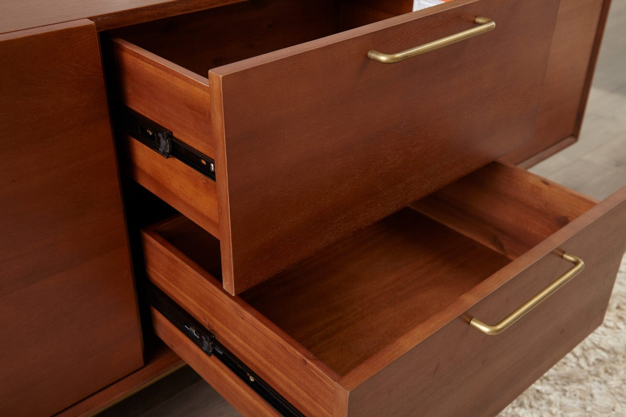 Denali Credenza Sideboard 71 x 30 Inches In Walnut 