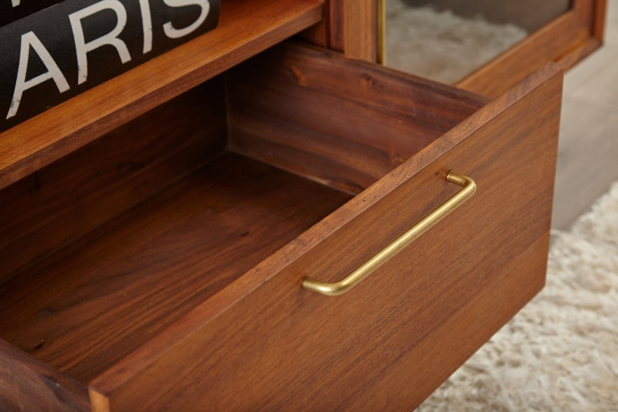 Denali Media Cabinet 71" x 30" / Walnut Finish